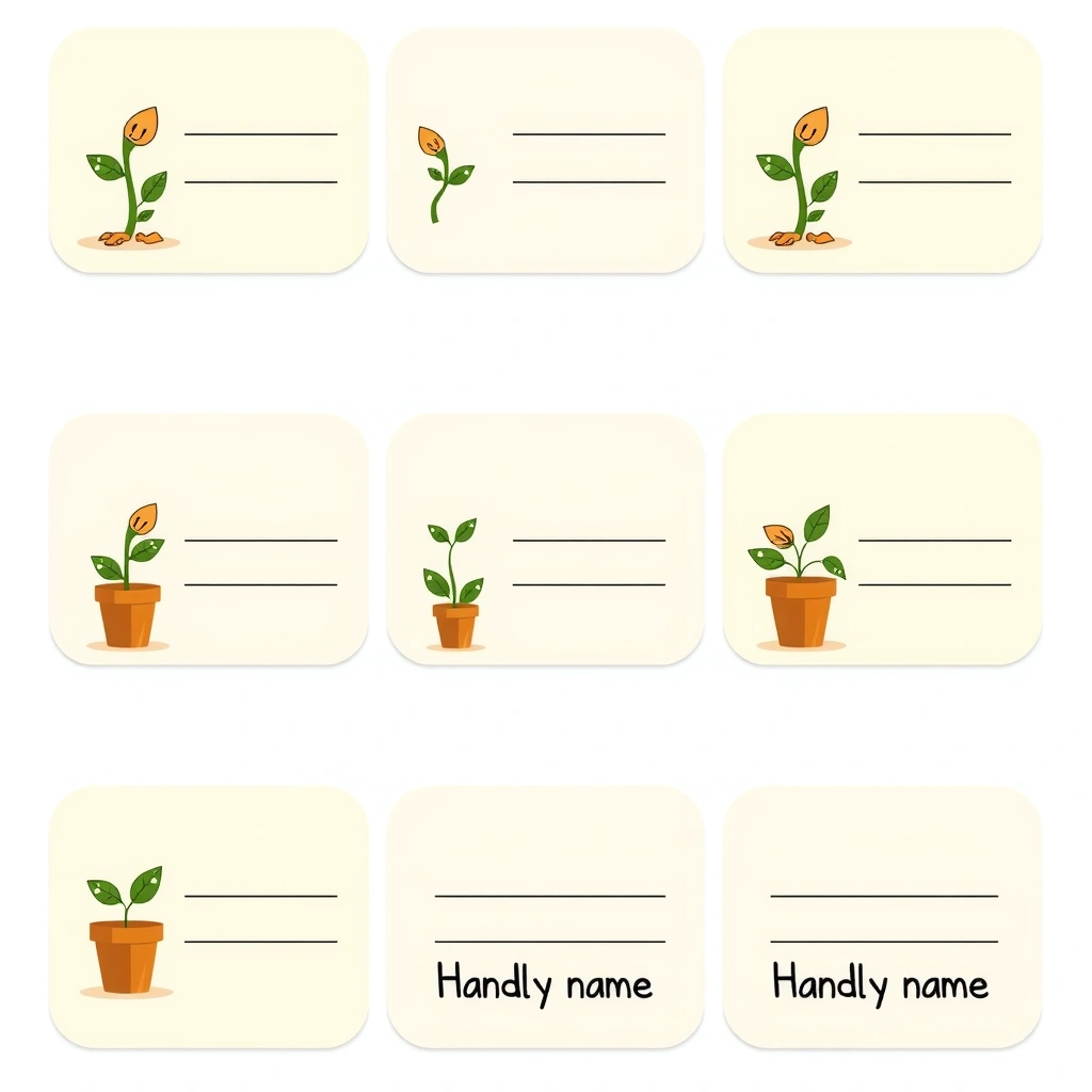 Etykiety na doniczki — szablon do podpisania - Szablony - Dzień Unii Europejskiej