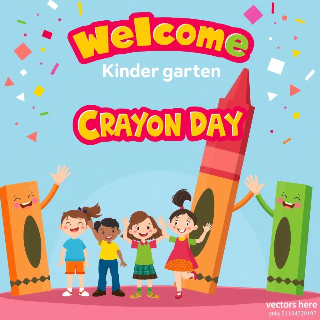 Plakat powitalny — Dzień Kredki - Materiały - Dzień Kredki