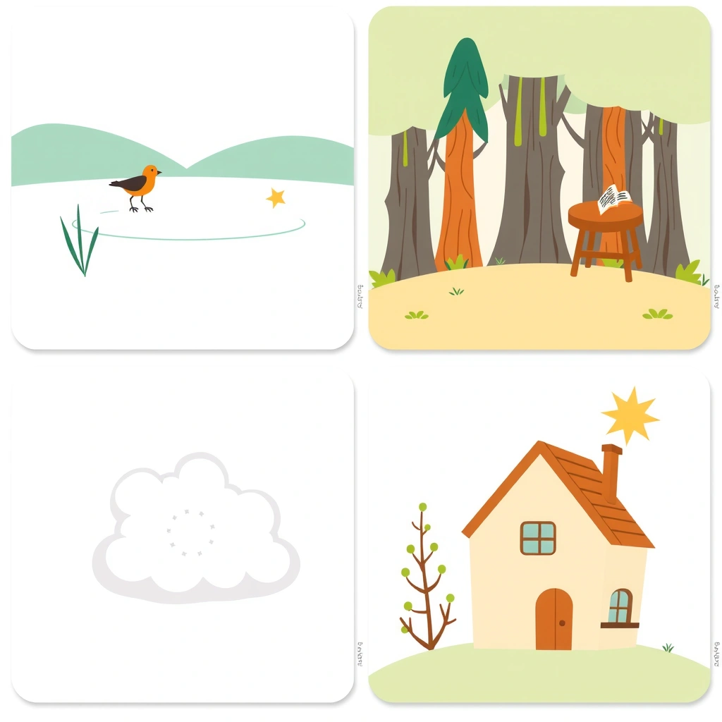 Plansze z ilustracjami (zestaw 4) - Szablony - Dzień Książki