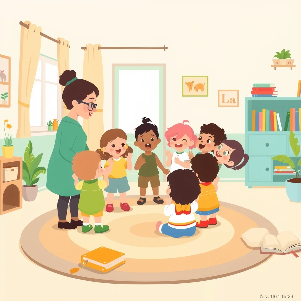 Scena powitania w kręgu - Materiały - Dzień Książki