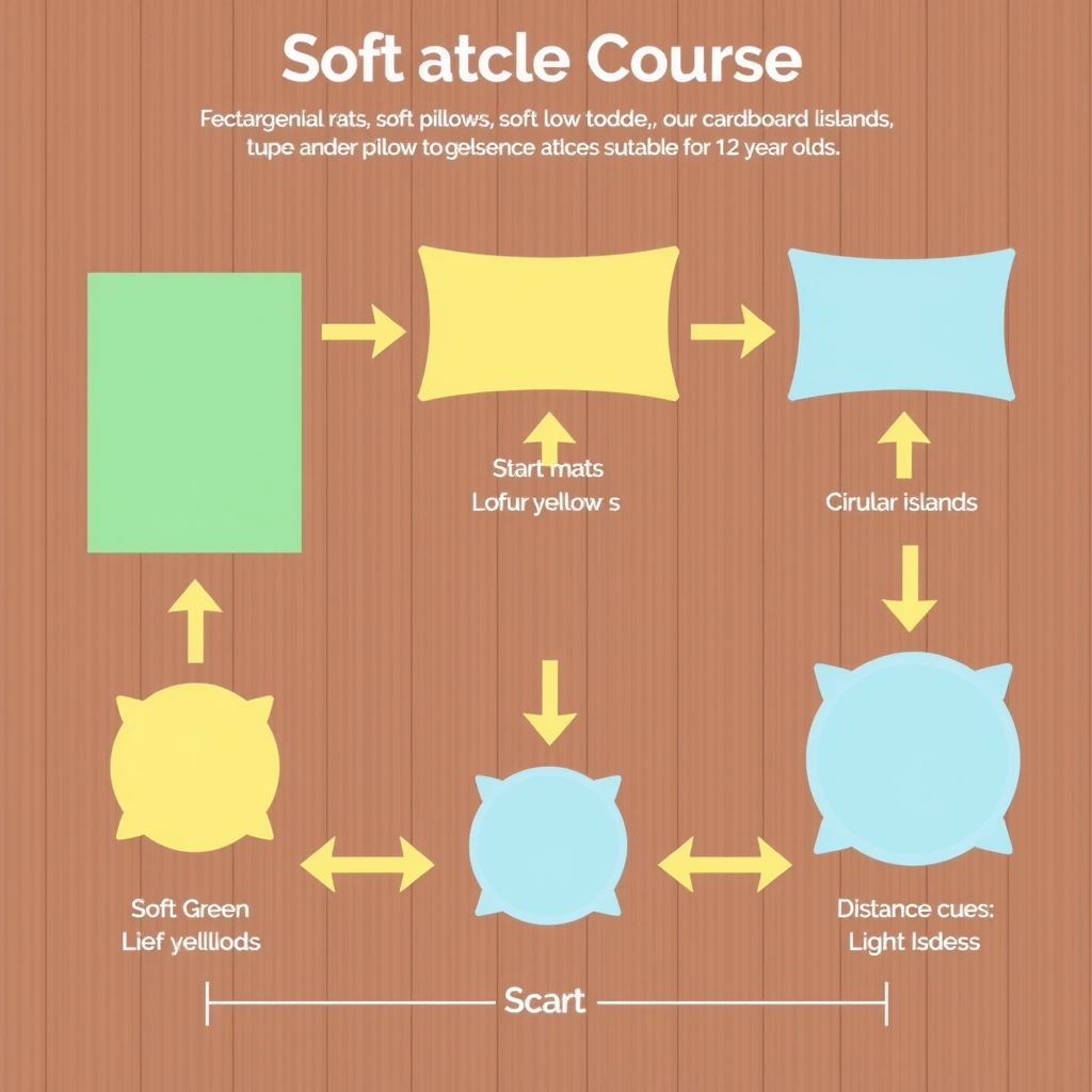 Karta toru przeszkód — ustawienie i oznaczenia - Szablony - Dzień Dziecka