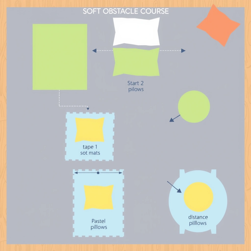 Karta toru przeszkód — ustawienie i oznaczenia - Szablony - Dzień Dziecka