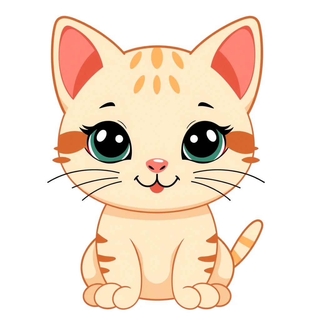 Kot — duży obrazek do wycięcia - Szablony - Dzień Zwierząt