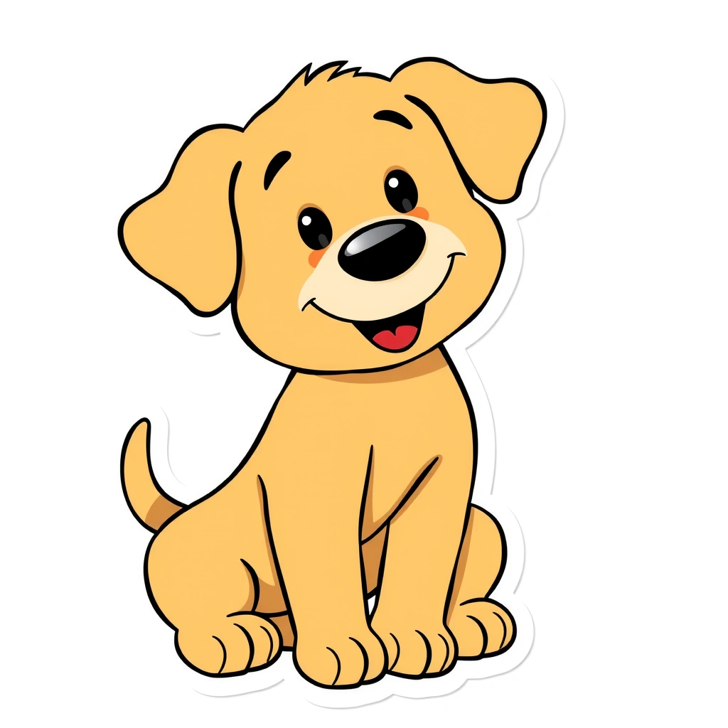 Pies — duży obrazek do wycięcia - Szablony - Dzień Zwierząt