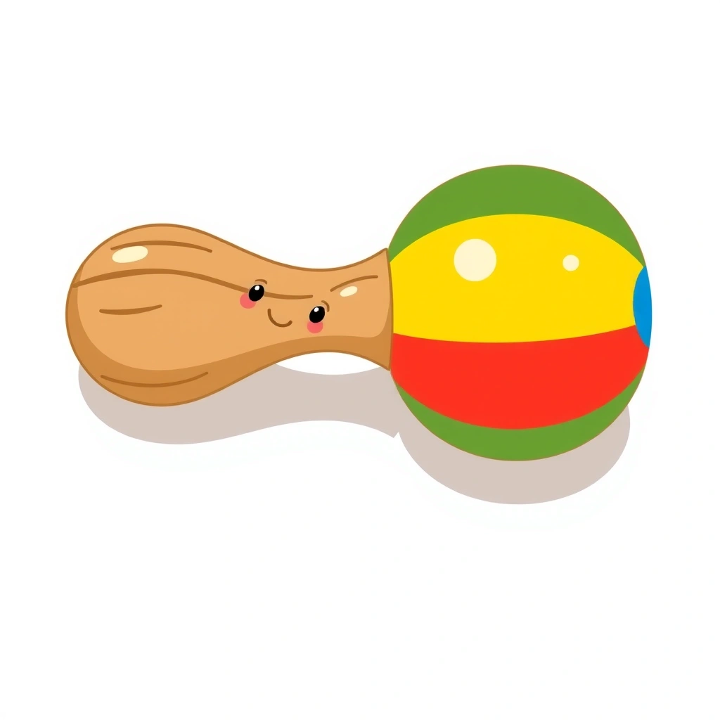 Ilustracja grzechotki / prosty instrument perkusyjny - Materiały - Dzień Tęczy