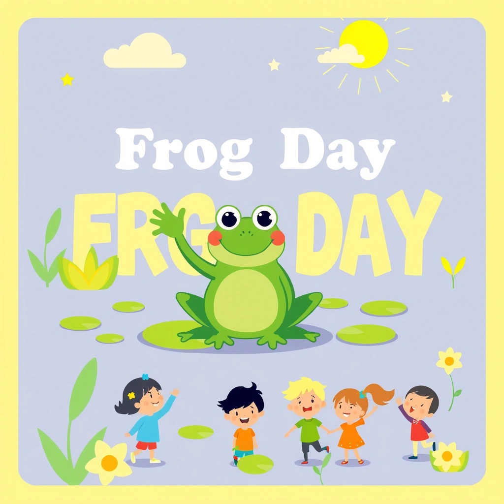 Plakat powitalny: Dzień Żaby - Materiały - Dzień Żaby