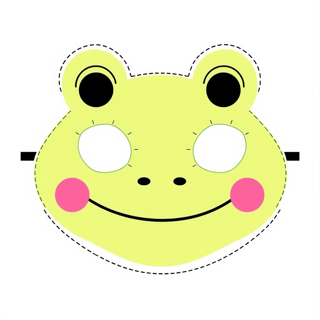Szablon maski żabki - Szablony - Dzień Żaby