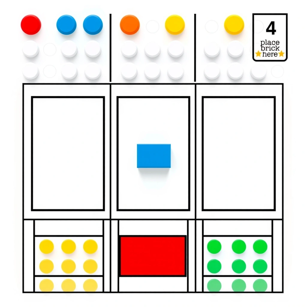 Plansza do budowania (A4) — mata z polami - Szablony - Międzynarodowy Dzień Lego