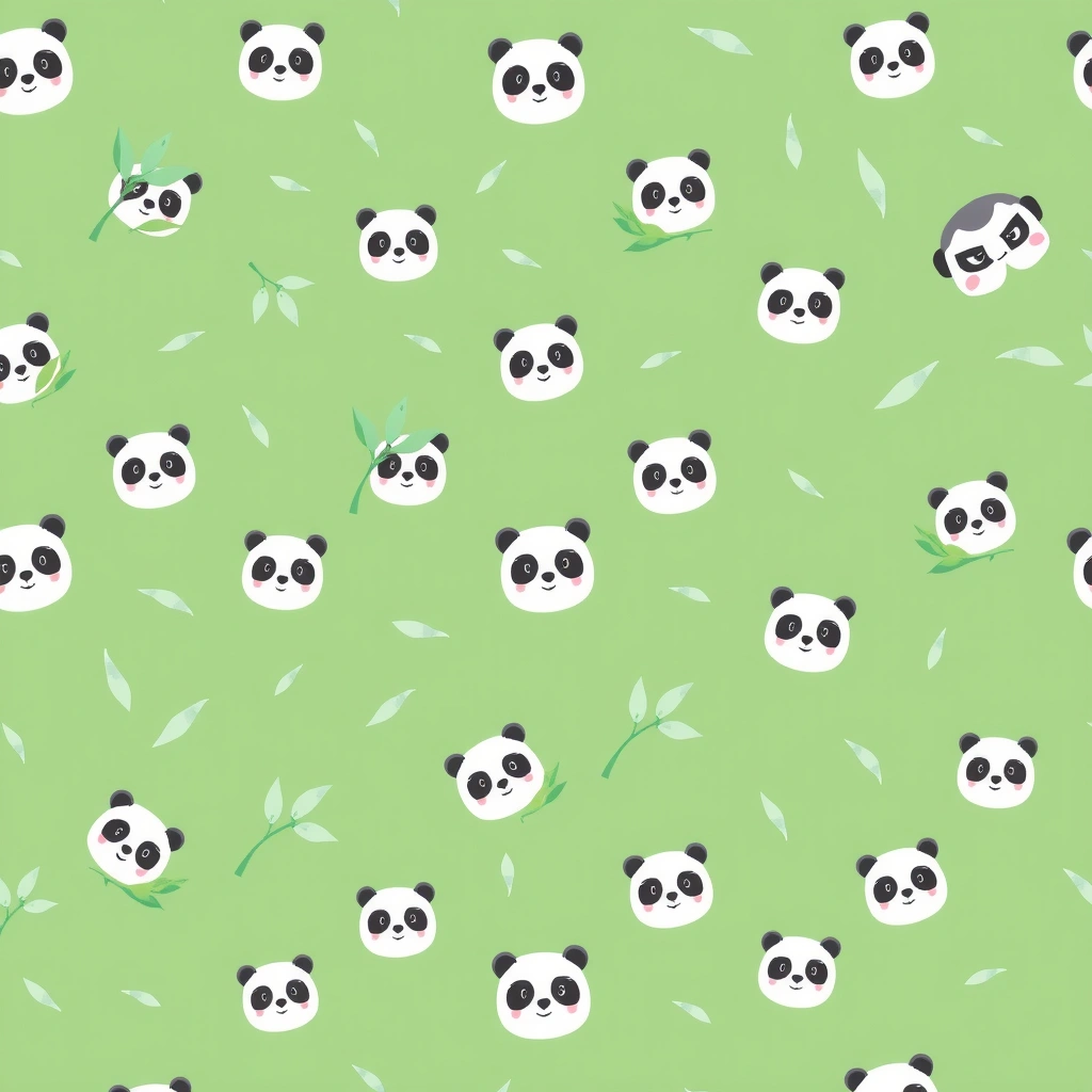Wzór na chusteczki 'bambus' — do wydruku - Szablony - Dzień Pandy
