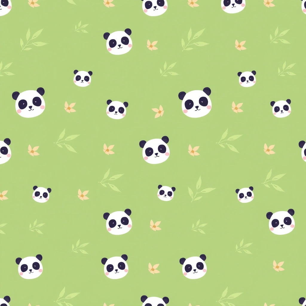 Wzór na chusteczki 'bambus' — do wydruku - Szablony - Dzień Pandy
