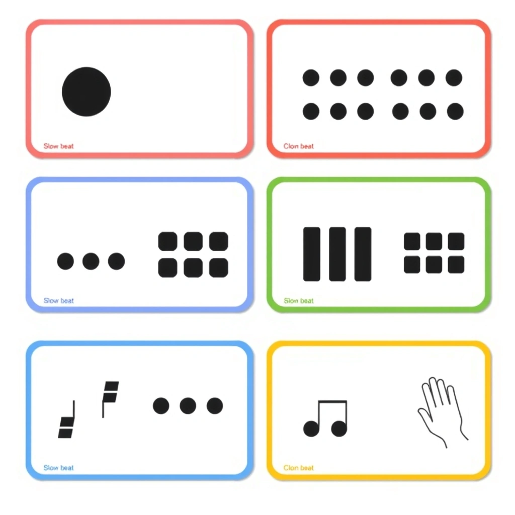 Karty rytmów — szablon do druku - Szablony - Dzień Radia