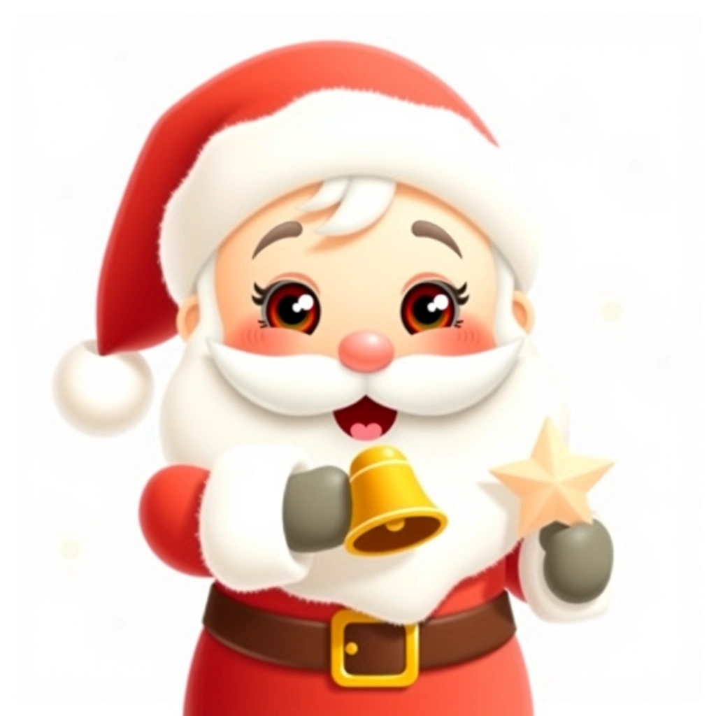 Obrazek Mikołaja — maskotka pomocnika - Materiały - Mikołajki