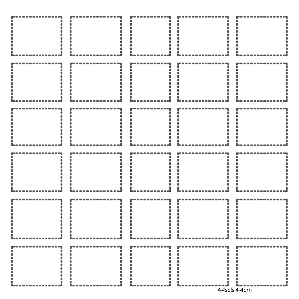 Szablon bazy znaczka (4x4 cm) - Szablony - Dzień Znaczka Pocztowego