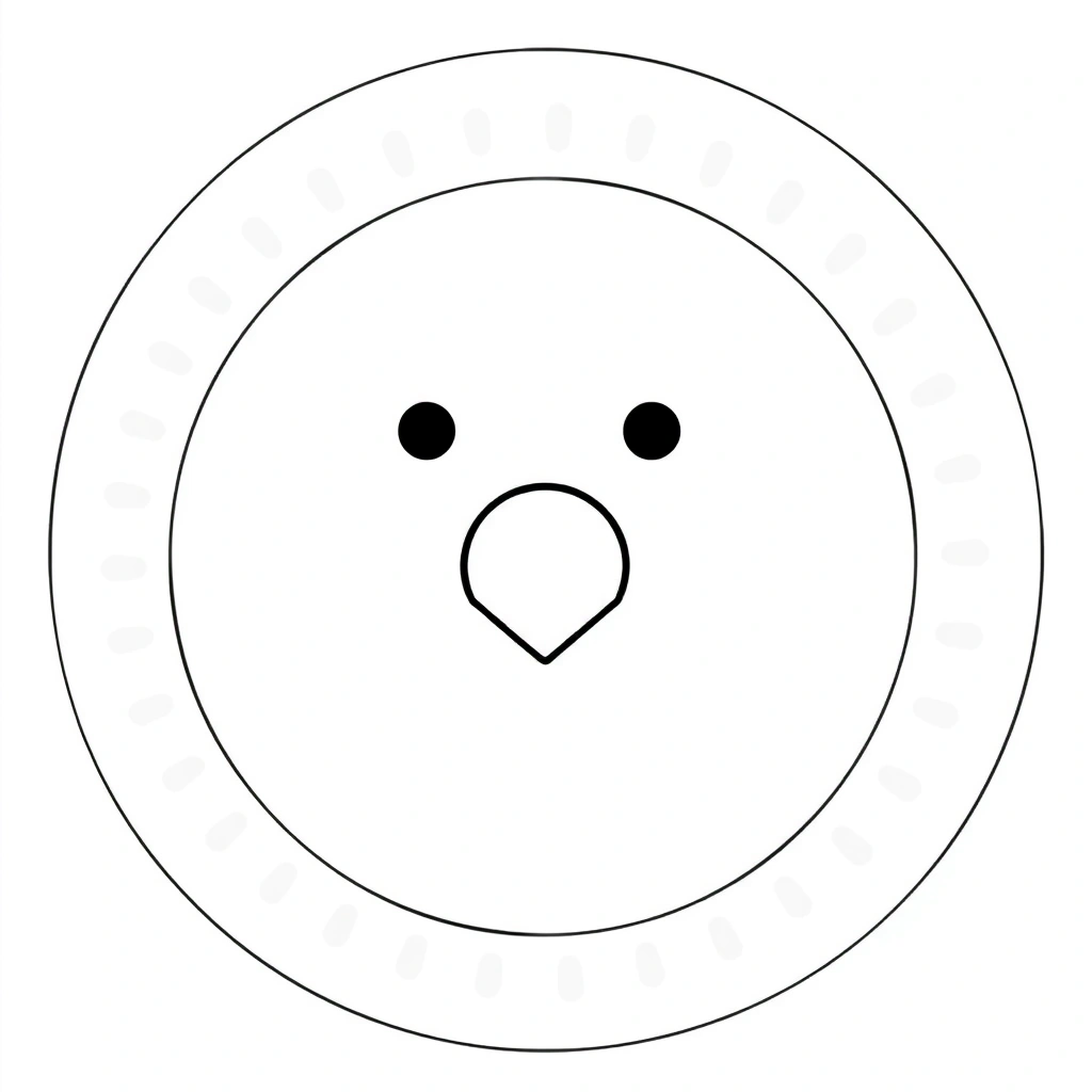 Szablon talerzyka — okrąg do ozdabiania - Kolorowanki - Prima Aprilis