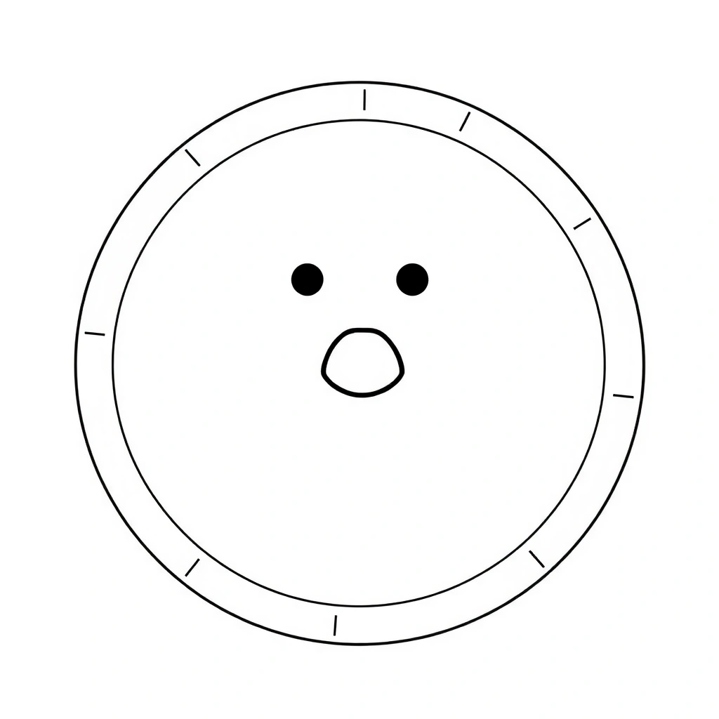 Szablon talerzyka — okrąg do ozdabiania - Kolorowanki - Prima Aprilis