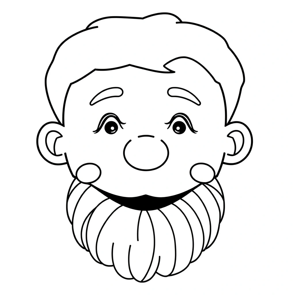 Kolorowanka — głowa pacynki - Kolorowanki - Dzień Postaci z Bajek (alt)