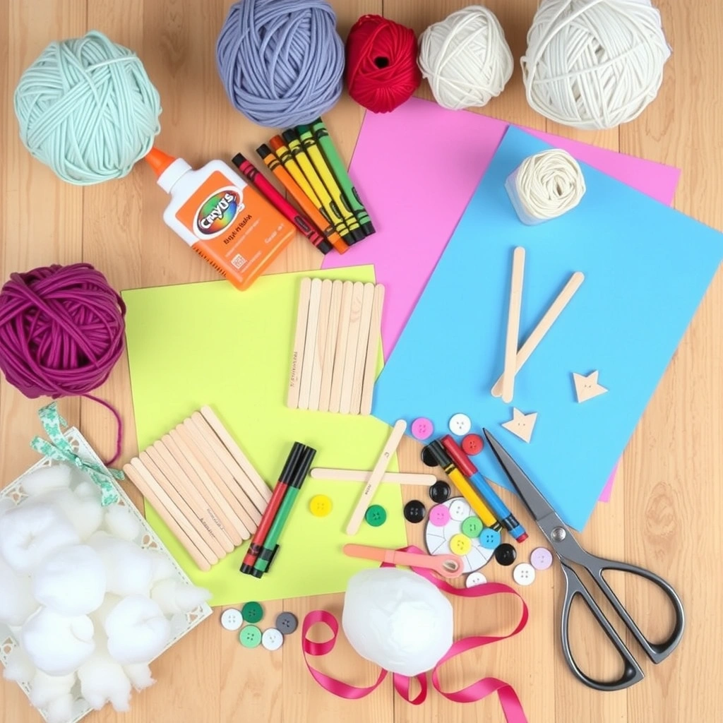 Zdjęcie materiałów — flat lay - Materiały - Dzień Postaci z Bajek (alt)