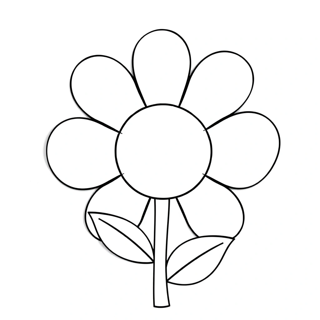 Szablon papierowego kwiata - Szablony - Dzień Kobiet