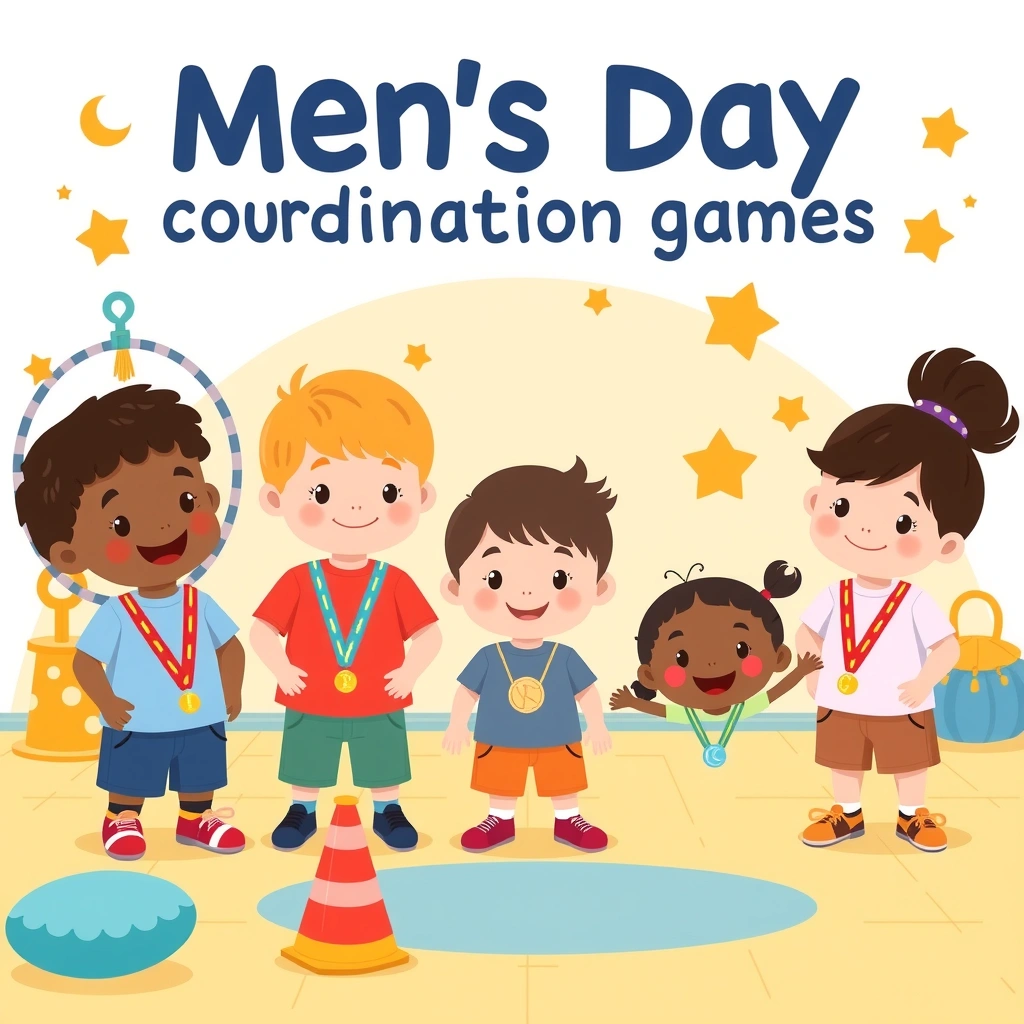 Baner: Dzień Mężczyzn — zabawy koordynacyjne - Materiały - Dzień Mężczyzn