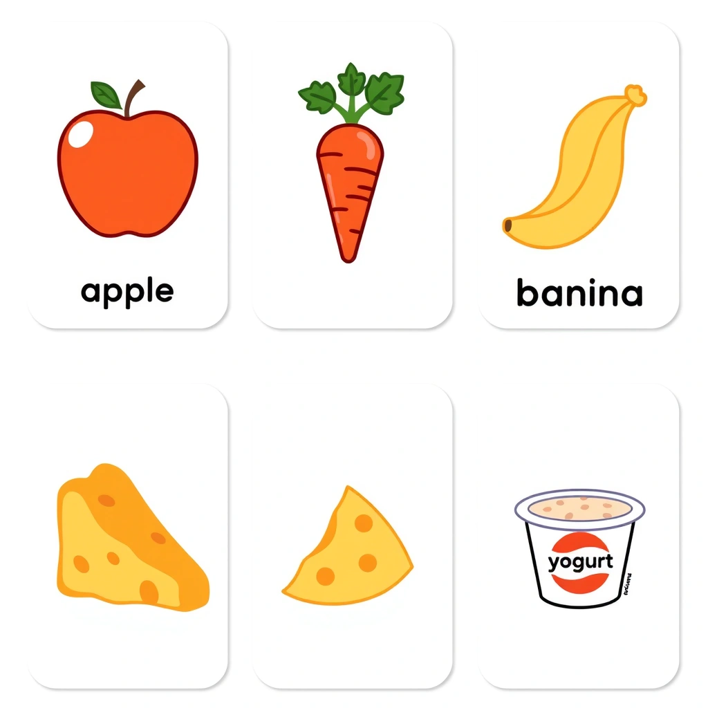 Karty produktów (flashcards) - Szablony - Dzień Zdrowego Jedzenia