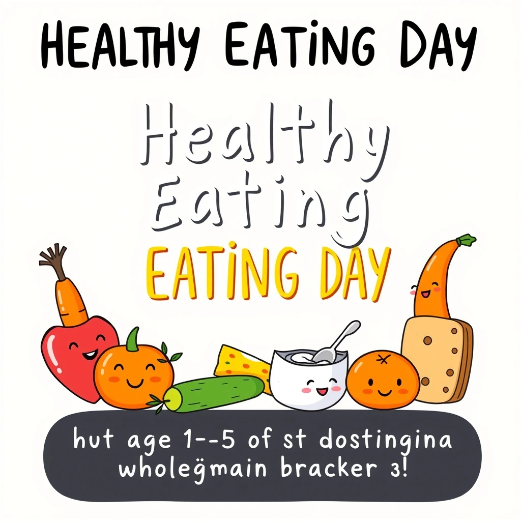 Plakat: Dzień Zdrowego Jedzenia - Materiały - Dzień Zdrowego Jedzenia