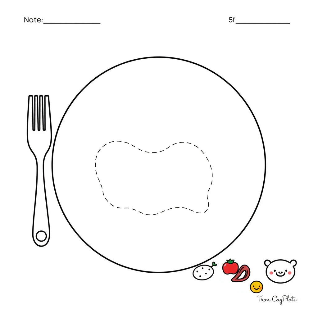 Plansza do rysowania 'Moje ulubione na śniadanie' - Szablony - Dzień Zdrowego Jedzenia