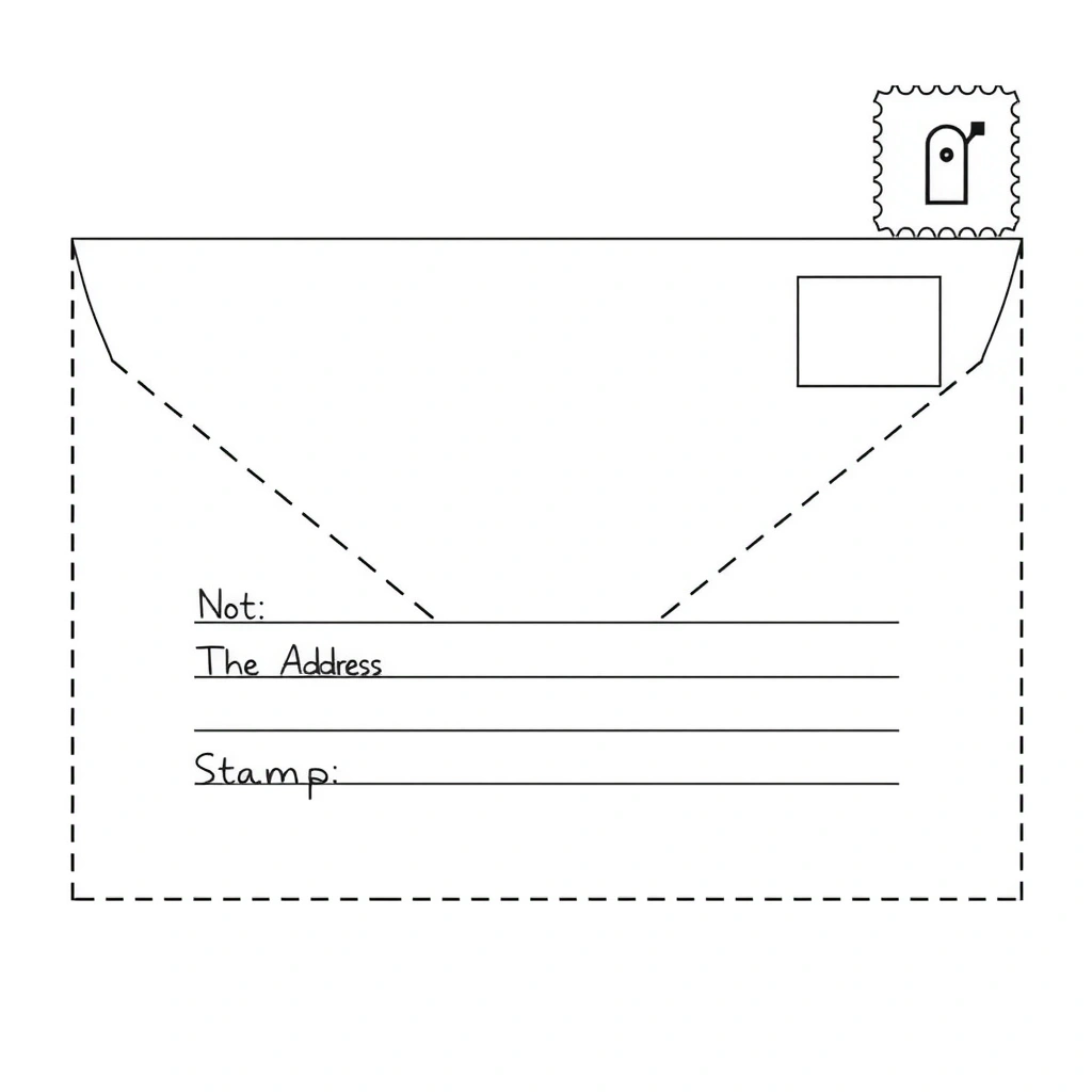 Szablon koperty do druku (A4) - Szablony - Dzień Znaczka Pocztowego