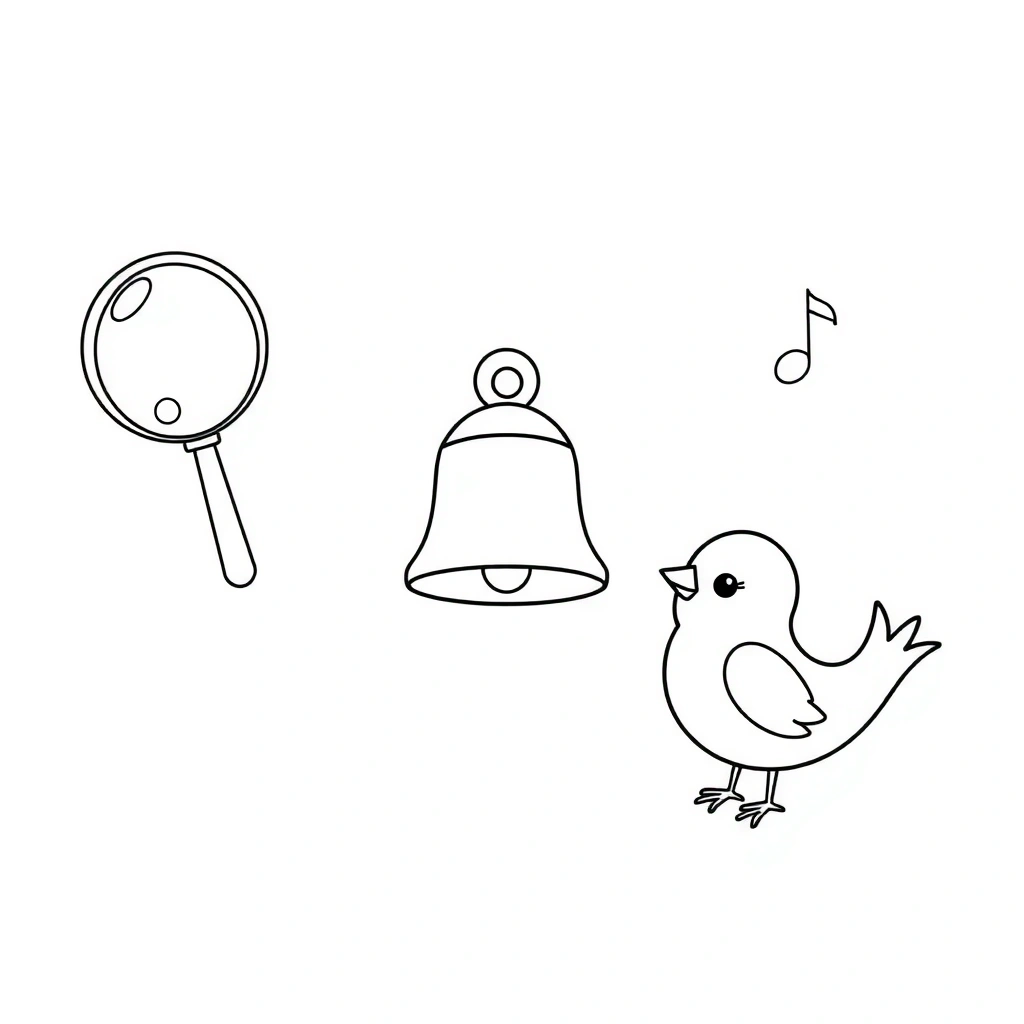 Strona kolorowanka — instrumenty i nutki - Kolorowanki - Dzień Radia