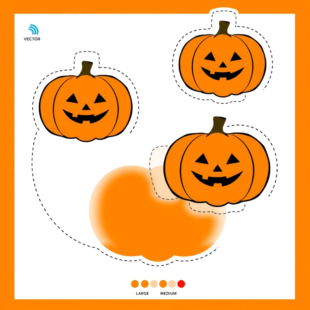 Szablon dyni na podłogę - Szablony - Halloween