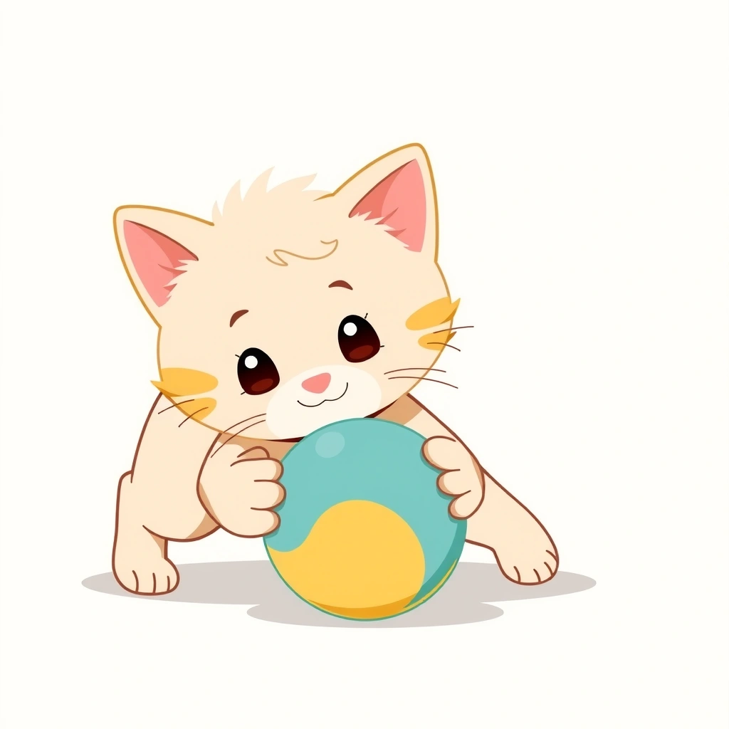 Strona z dużymi ilustracjami — 2 (Kotek) - Materiały - Dzień Książki dla Dzieci