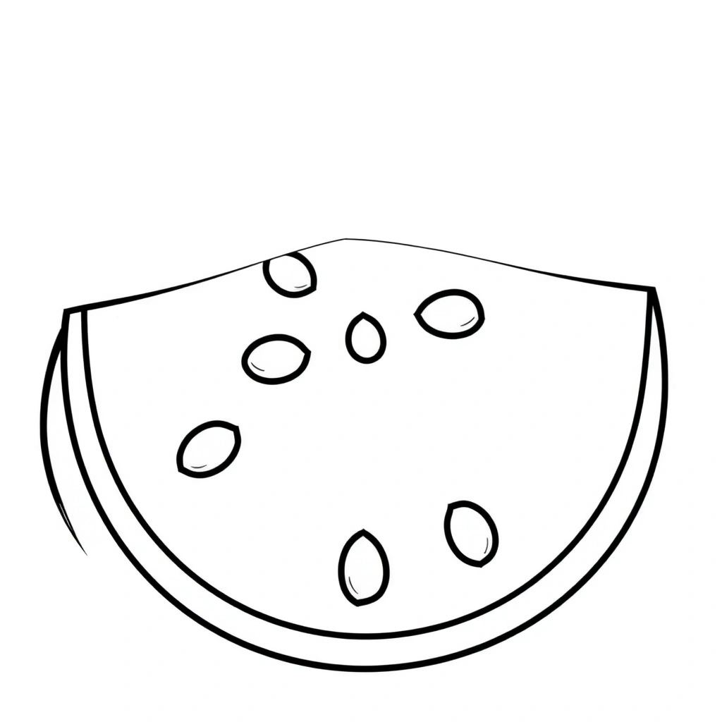 Kolorowanka: plaster arbuza - Kolorowanki - Dzień Arbuza