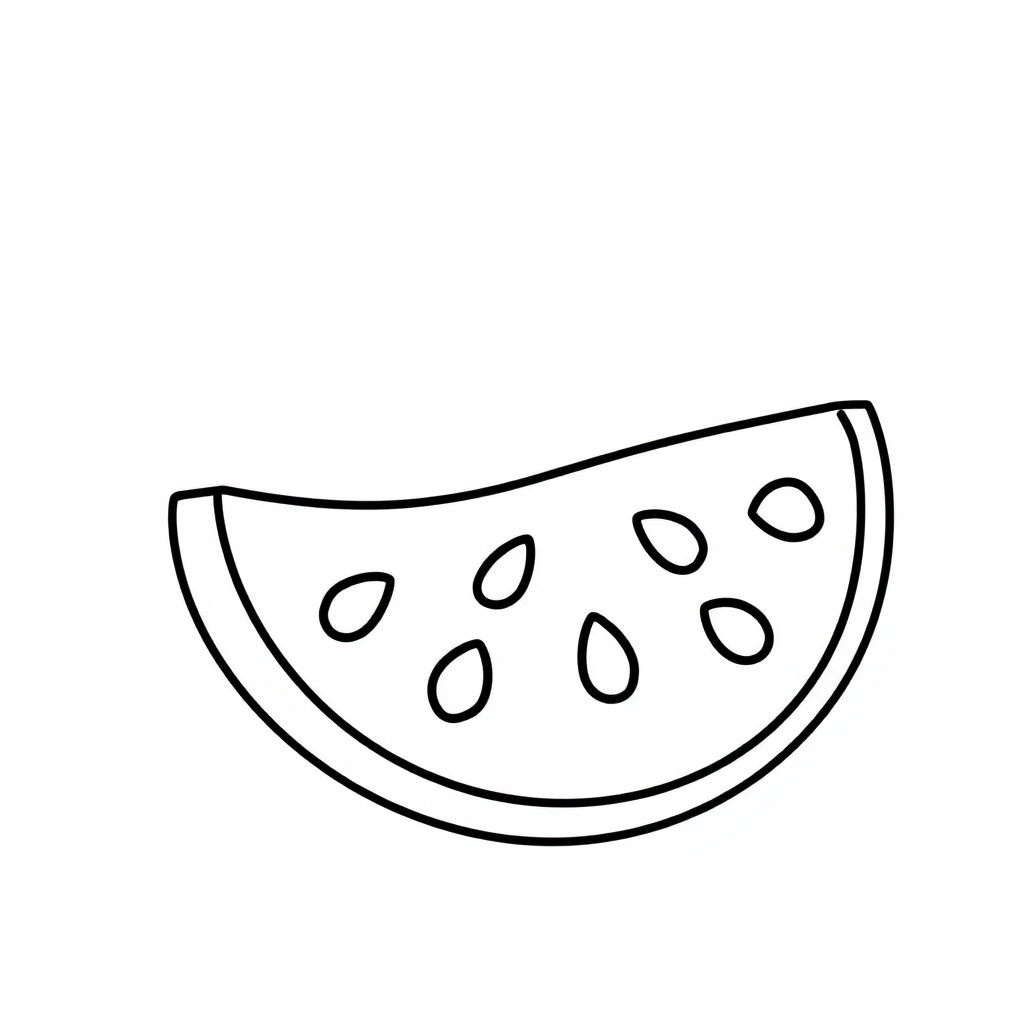 Kolorowanka: plaster arbuza - Kolorowanki - Dzień Arbuza