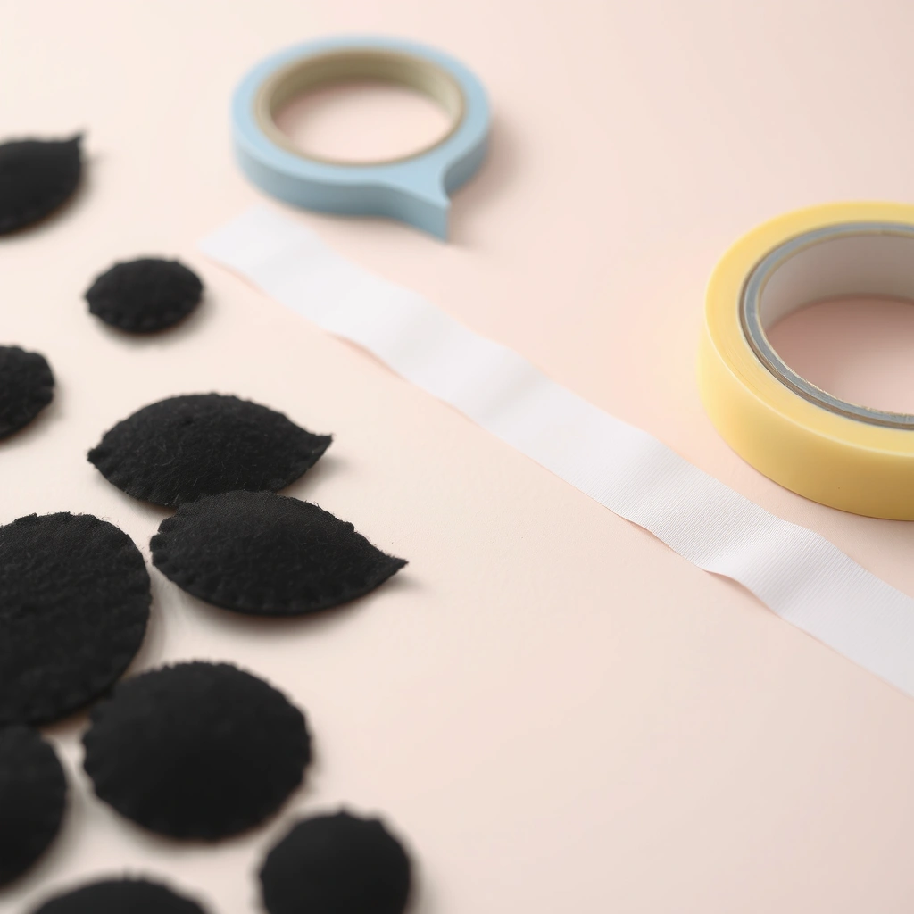 Miękkie nasiona z filcu — materiały do przyklejenia - Materiały - Dzień Arbuza