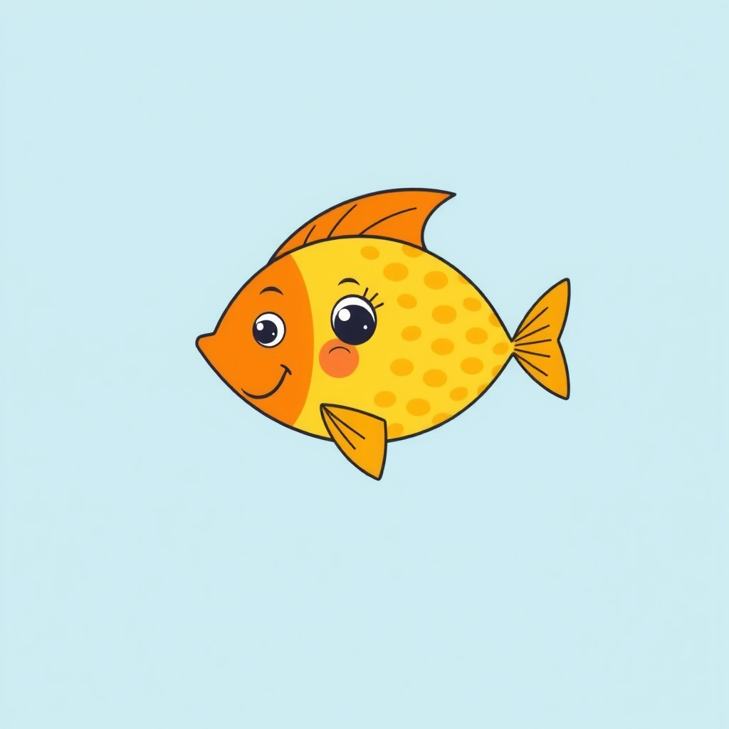 Plakat dużej kolorowej rybki - Materiały - Dzień Ryby