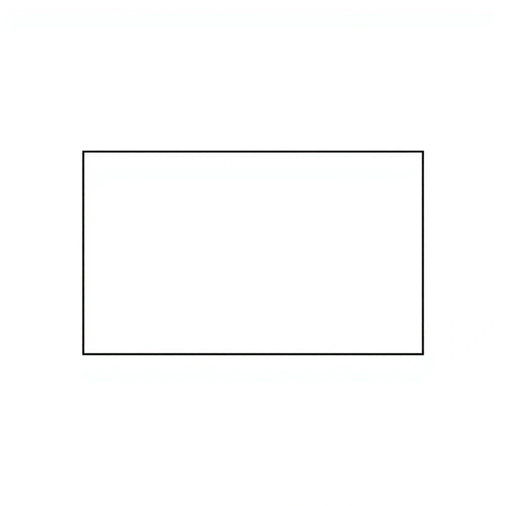 Kontur prostokątnej flagi - szablon A4 - Szablony - Święto Niepodległości