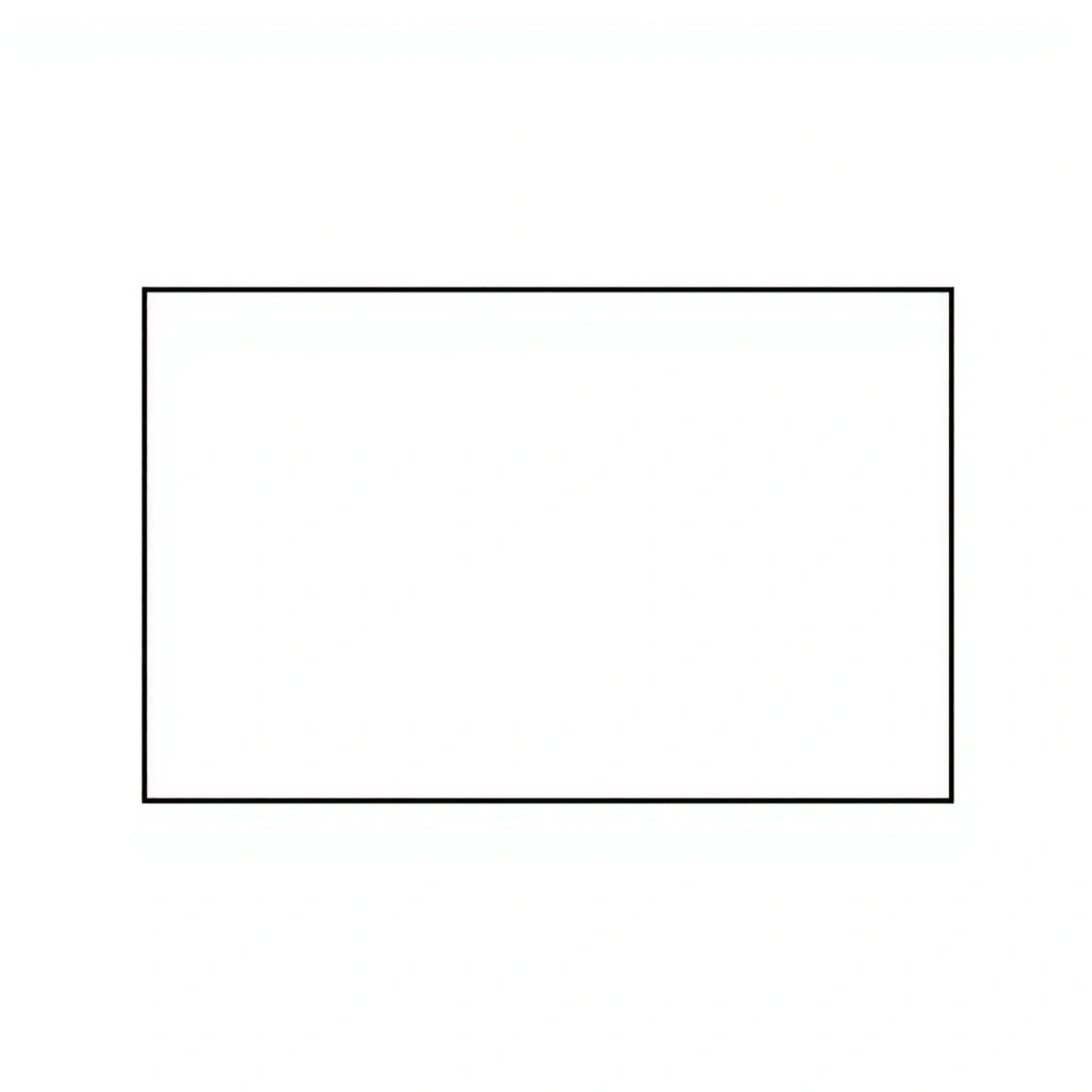 Kontur prostokątnej flagi - szablon A4 - Szablony - Święto Niepodległości