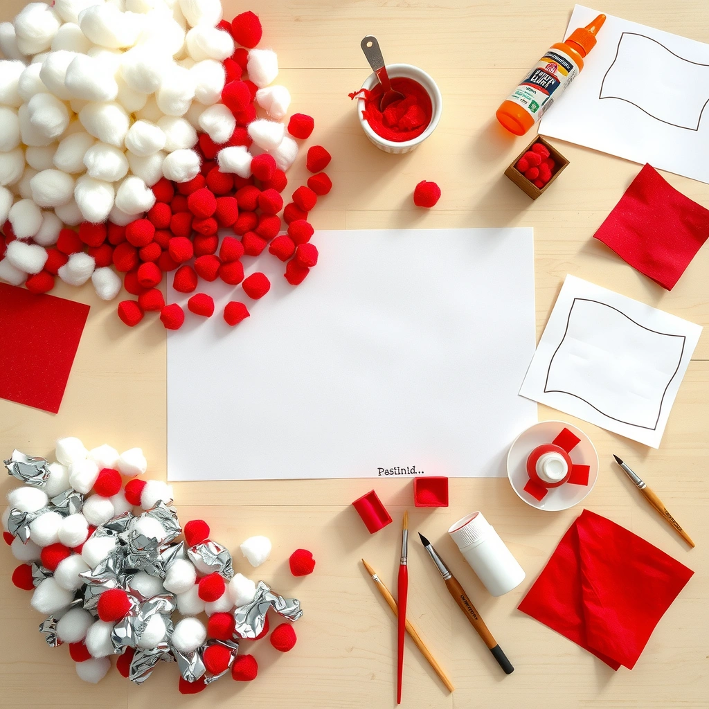 Materiały dotykowe do flaga sensoryczna - aranżacja - Materiały - Święto Niepodległości