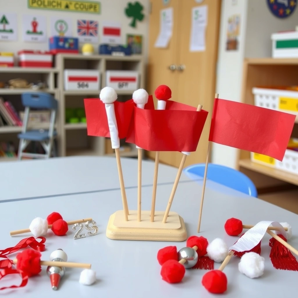 Prezentacja prac - ekspozycja prac dotykowych - Materiały - Święto Niepodległości