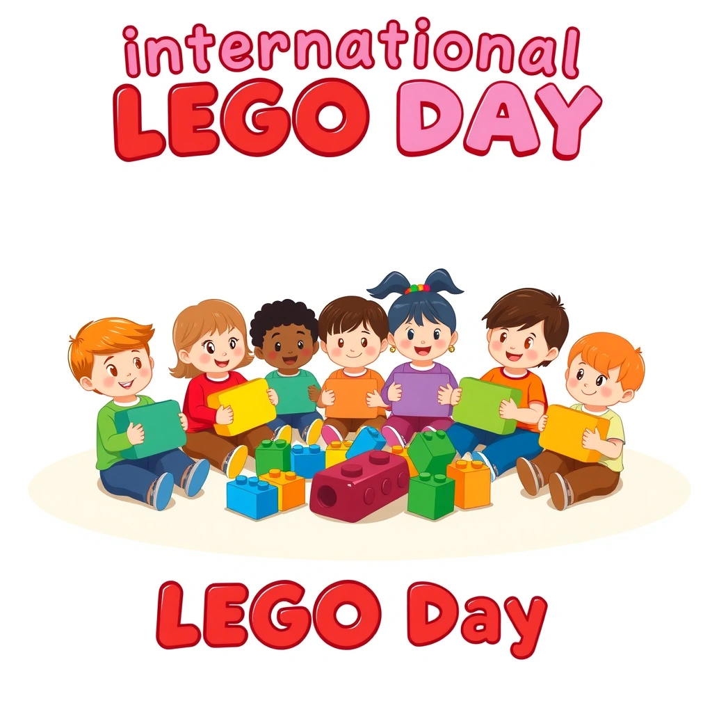 Plakat powitalny — Międzynarodowy Dzień LEGO - Materiały - Międzynarodowy Dzień Lego