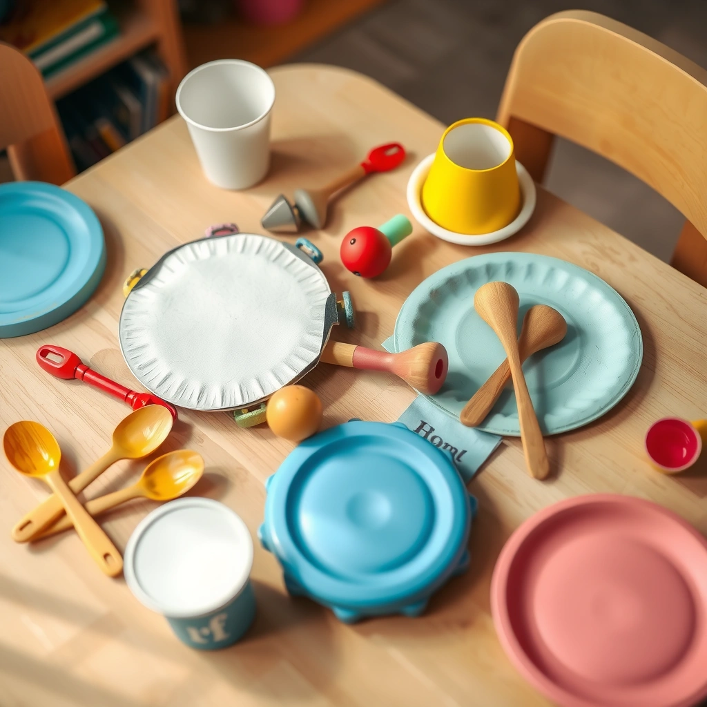 Zestaw prostych instrumentów — zdjęcie materiałów - Materiały - Dzień Pizzy (luty)