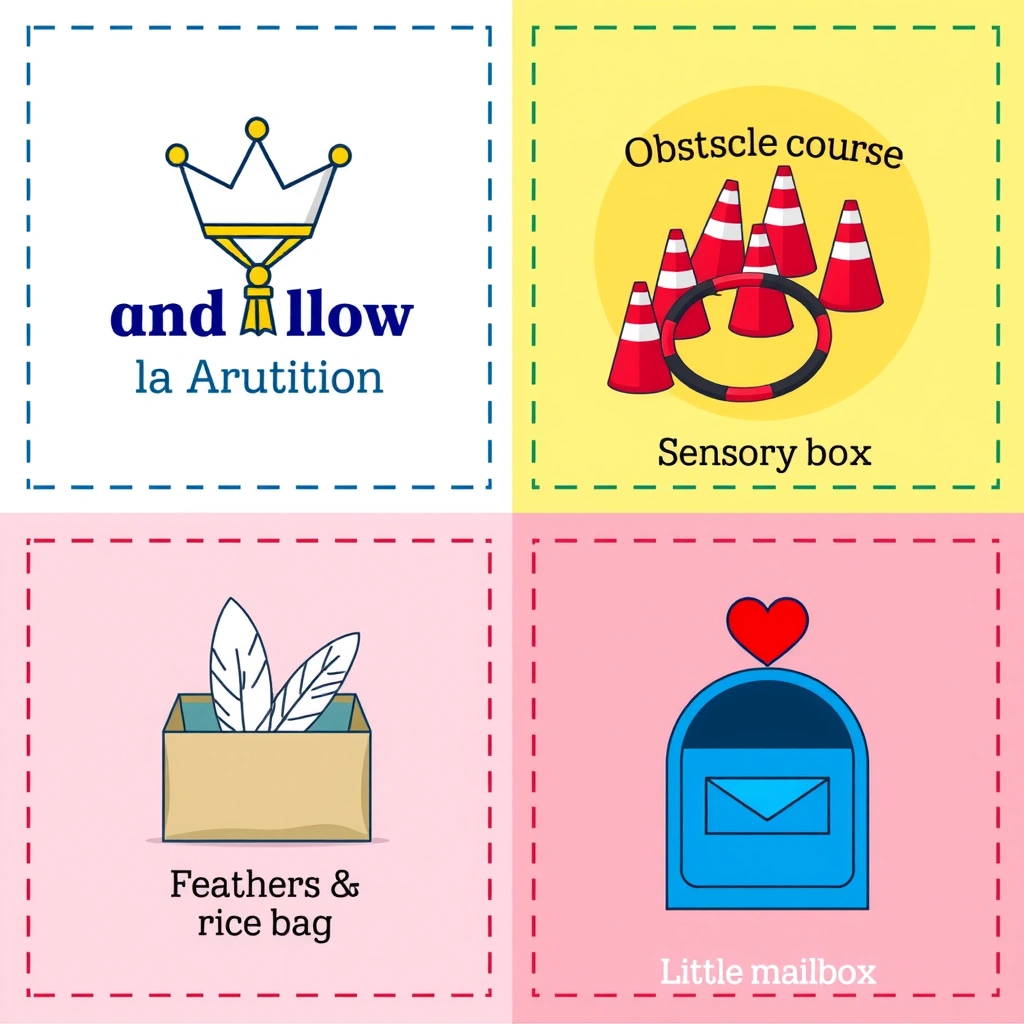 Karty stacji A–D (znaki i ikony) - Szablony - Dzień Dziecka