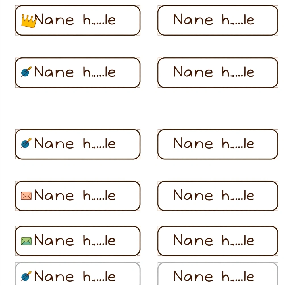 Naklejki/etykiety z imionami (do druku) - Szablony - Dzień Dziecka
