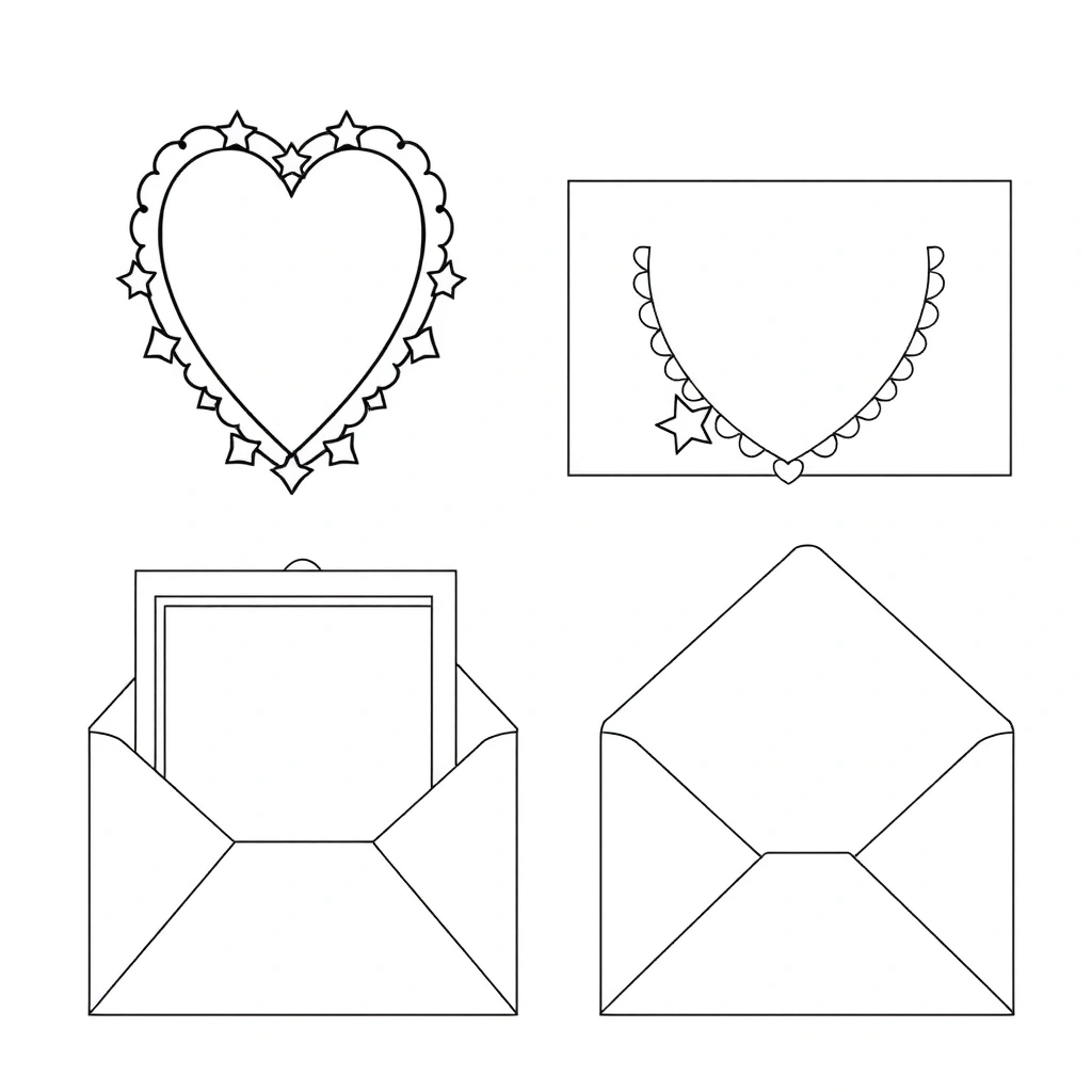 Szablony laurek i kopert — Poczta życzeń - Szablony - Dzień Dziecka