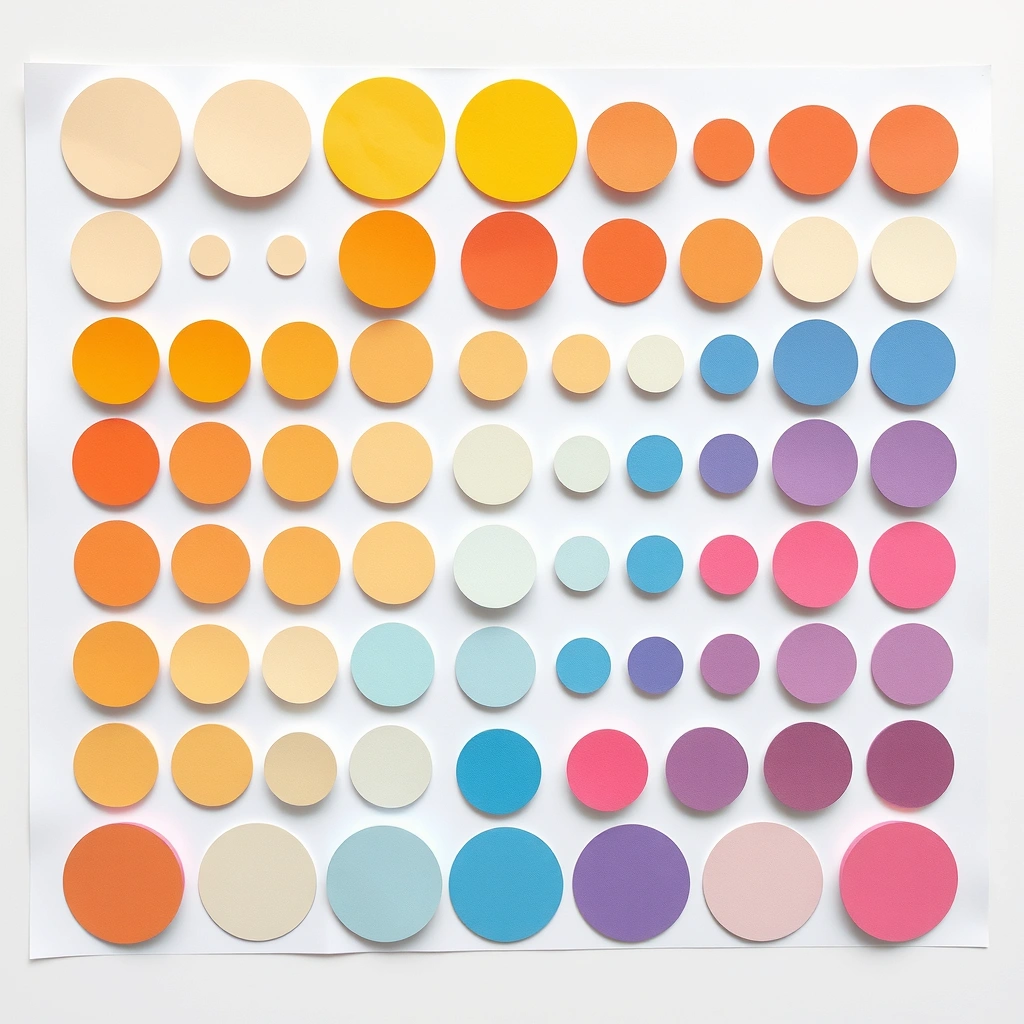 Arkusz gotowych kółek — różne rozmiary - Szablony - Dzień Żółwia