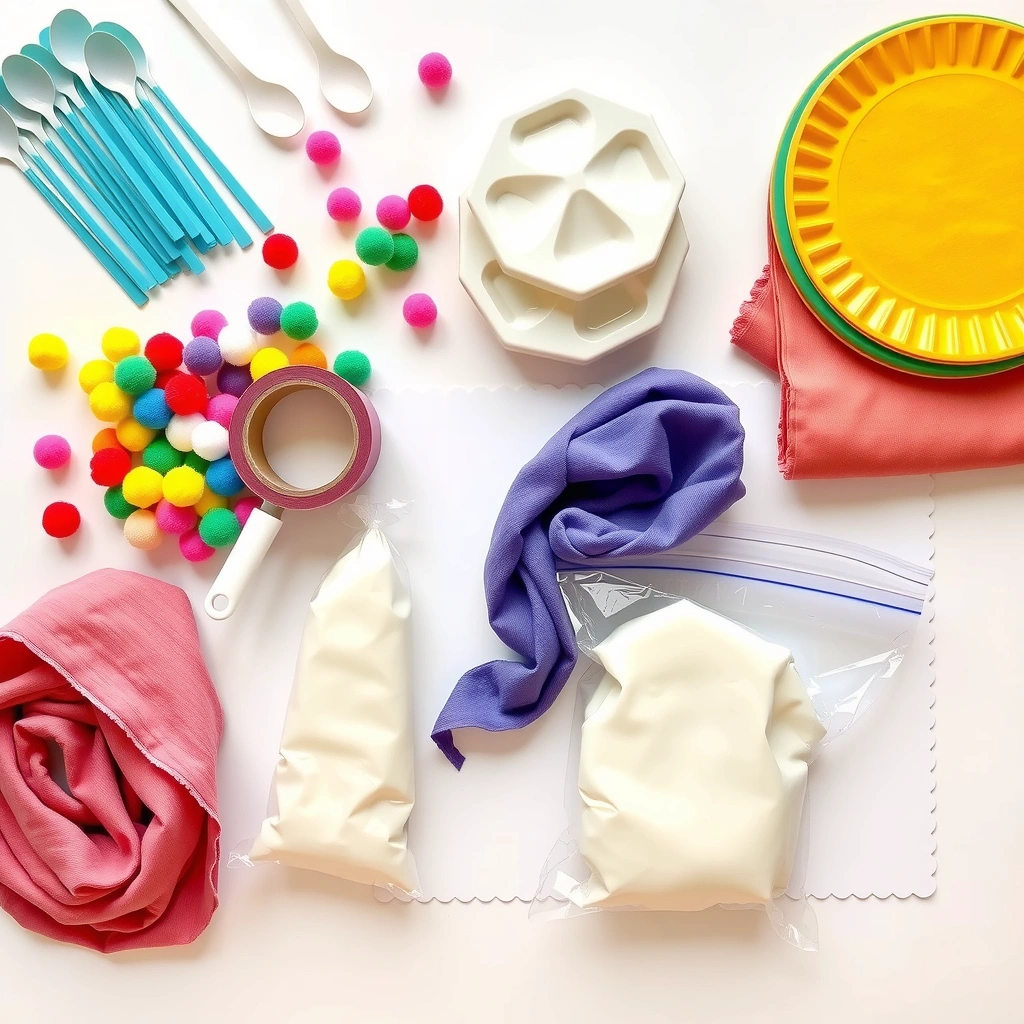 Materiały — flatlay przygotowań - Materiały - Światowy Dzień Budyniu