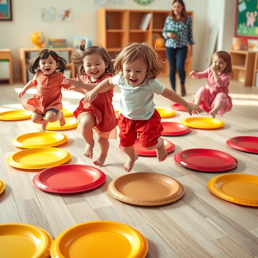 Stacja 3 — Skoki po talerzykach - Materiały - Światowy Dzień Budyniu