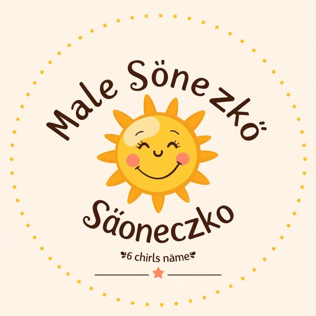 Dyplomik 'Małe Słoneczko' — naklejka/pamiątka - Szablony - Dzień Optymisty