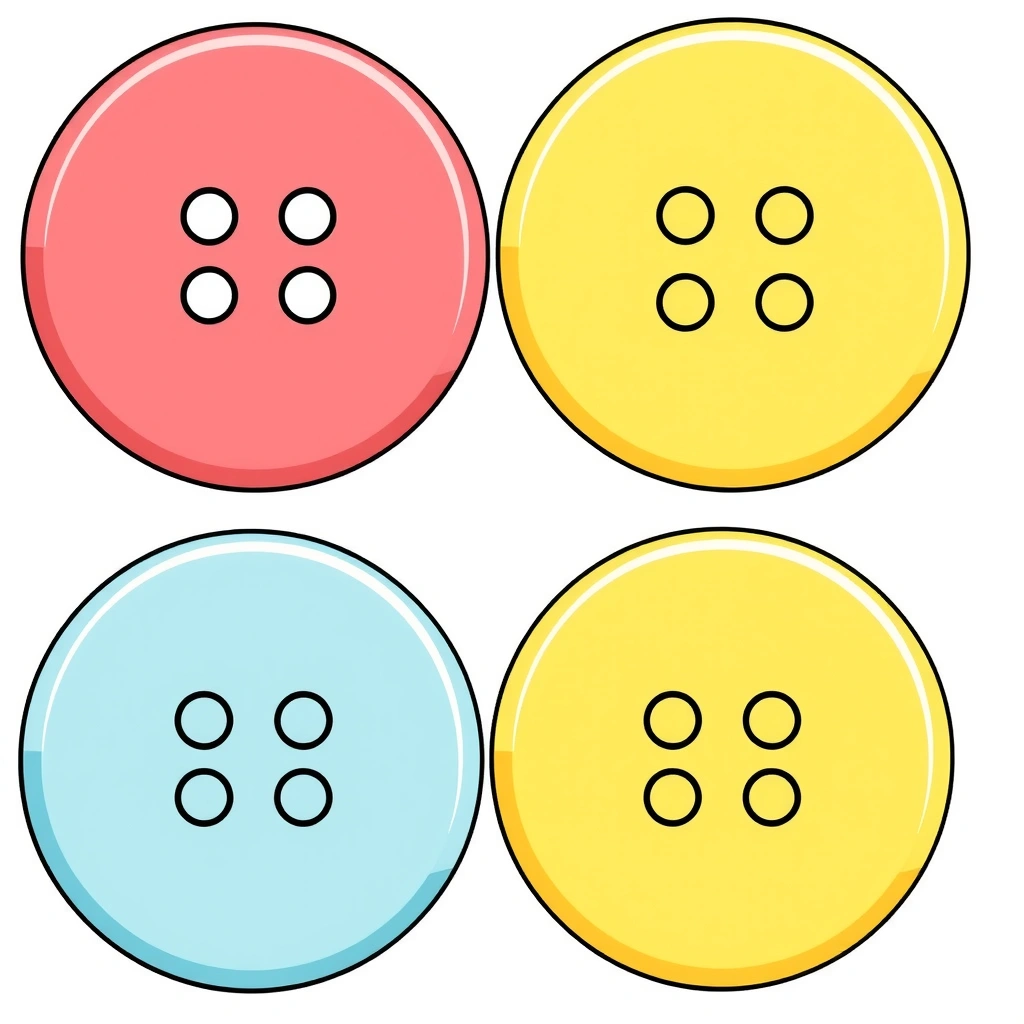 Guziki do wycięcia (duże ikony) - Szablony - Dzień Mężczyzn