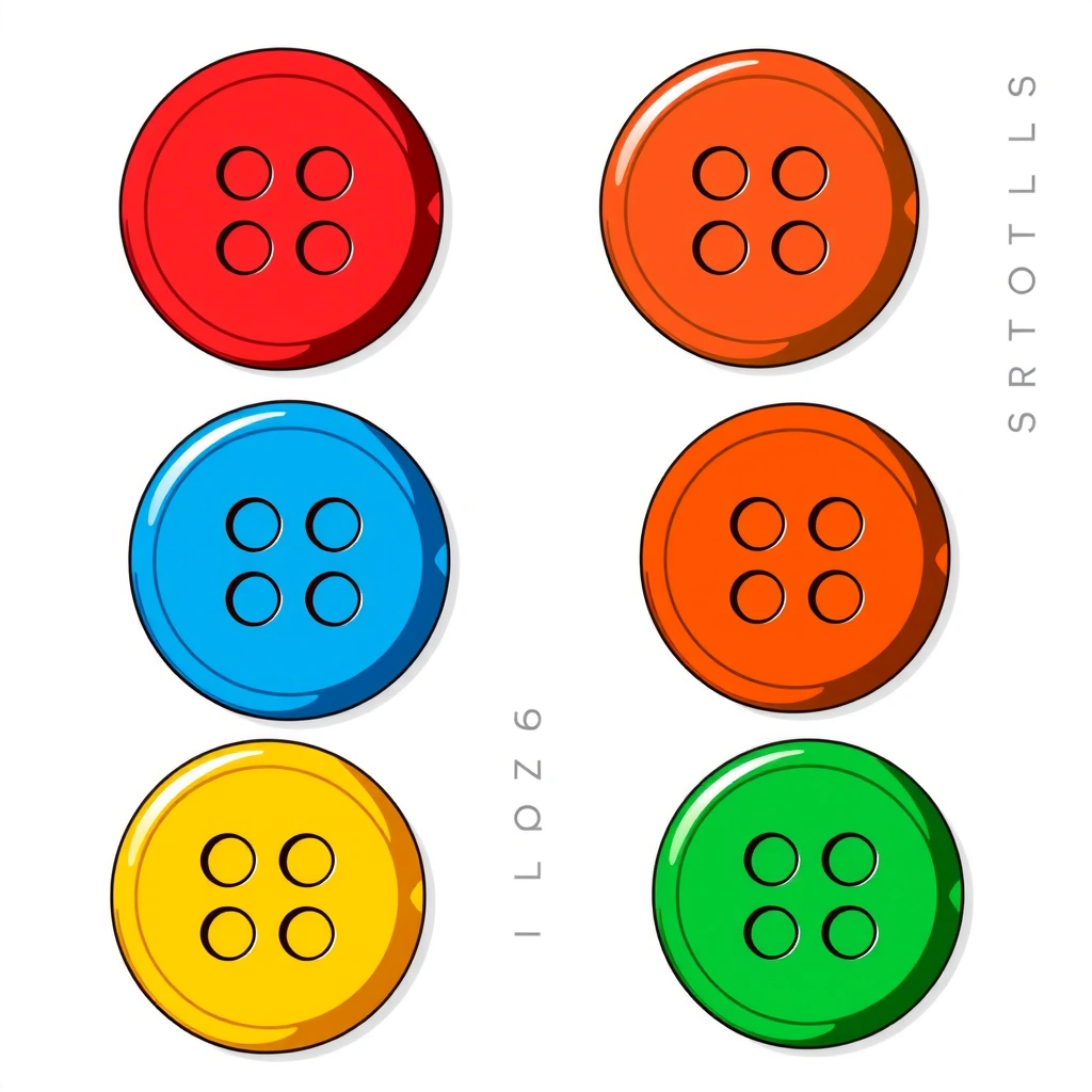 Guziki do wycięcia (duże ikony) - Szablony - Dzień Mężczyzn