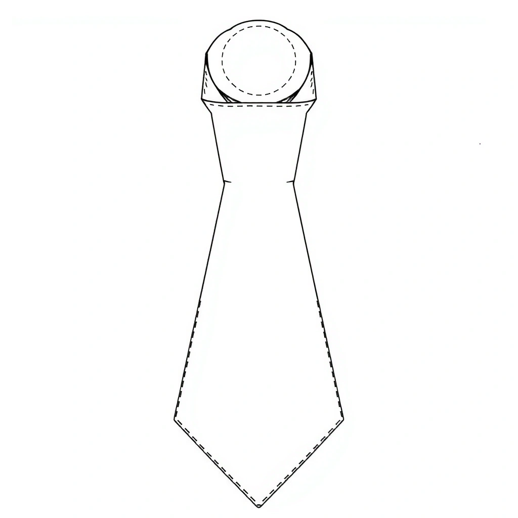 Szablon papierowego krawata - Szablony - Dzień Mężczyzn